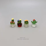 Yeknu  Miniature Precise Office Desk Decorative Cactus Succulent Healing Small Ornaments Synthetic Resin Plant Theme Desktop Accesso...
