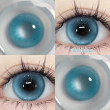 Yeknu  2pcs/pair New Cosplay Contact Lenses for Eyes Makeup Pupils Cosmetics Blue Eye Color Lenses for Myopia Lens 14.2/14.5mm