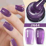Yeknu  Jelly Transparent Gel Nail Polish Nude Pink  Color UV Soak Off Gel Varnish Jade Nail Art Gel 10ml Design Manicure