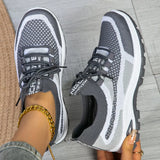 Yeknu  Cross-border spring and autumn new women's shoes sports flying woven mesh light mouth light casual comfortable