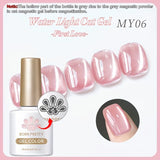Yeknu  10ml Cat Magnetic Gel Polish High Transparency Moonlight White Effect Long-Lasting Salon Soak Off UV LED Manicure