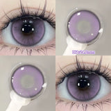 Yeknu  2PCS Halloween Myopia Contact Lenses Cosplay Colored Contact Lenses Prescription Lens Natural Pupils Eye Color Lenses