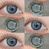 Yeknu  New Green Contact Lenses Beauty Eye lenses Myopia Color Contact Lenses for Eyes Natural Color Pupils Blue Lens 2pcs/pair