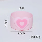 Yeknu  1PC Silicone Heart Straw Covers Reusable Star Straw Toppers Drinking Caps Straws Stopper for Stanley 10mm Tumbler Accessories