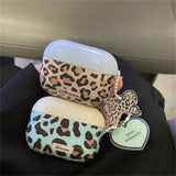Yeknu  Color Blocking Leopard Print Suitable For Apple AirPods Pro 1st, 2nd, 3rd Generation Bluetooth Headphone Case protective Case