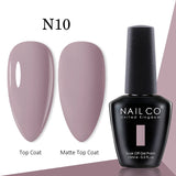 Yeknu  15ml Gel Nail Polish LED Semi-permanent Summer Varnish UV Vernis Blue Color Enamels For Nails Gellak Top Coat Base Polish