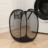 Yeknu  Collapsible Pop-up Mesh Laundry Basket Portable Clothes Hamper for Easy Washing and Storage of Dirty Clothes Socks Toys Sundries