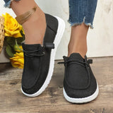 Yeknu  New Casual Chunky Platform Cloth Shoes for Women Spring Low Top Flat-Heeled Shoes Woman Plus Size 43 Orange Cheap Sneakers
