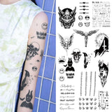 Yeknu  Angel and Cross Waterproof Temporary Tattoo Stickers, Long-lasting Waterproof for One to Two Weeks, Suitable For Arm, Leg, Neck.