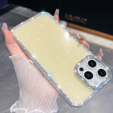 Yeknu  Bling Glitter Clear Phone Case For iPhone 17 Pro Max Case iPhone 13 15 14 16 Pro Max 17 Air Shockproof Silicone Soft Cover Funda