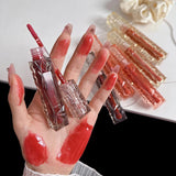 Yeknu  Lip Gloss Long-lasting Moisturizing Easy Halo-dyeing Waterproof Mirror Water Glass Lip Gloss Transparent Color Cosmetics