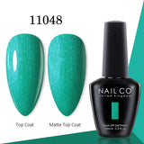Yeknu  15ml Gel Nail Polish LED Semi-permanent Summer Varnish UV Vernis Blue Color Enamels For Nails Gellak Top Coat Base Polish