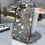 Yeknu  Flower Phone Case For iPhone 16 13 15 11 12 14 17 Pro Max Air 16E XS XR 7 8 SE Shockproof Transparent Cover Silicone Soft Fundas