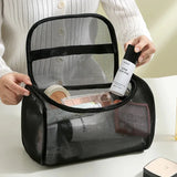 Yeknu  1 Piece Travel Organizer Cosmetic Bag Large Capacity Tote Bag for Travel and Home Storage