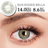 Yeknu  1 Pair Colored Contact Lenses with  Prescription Myopia Lenses Degree Natural Lenses Brown Lenses Yearly