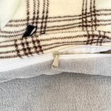Yeknu  Small Fresh Milk Falai Plush Single Item Quilt Cover Printed Plaid Thickened Warm Duvet Cover 180x220 200x230 220x240