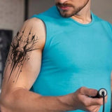 Yeknu  Long-lasting waterproof temporary tattoo stickers, simulated non-reflective trendy patterns, fake tattoos for men and women
