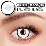 Yeknu  1 Pair Halloween Lenses Cosplay Contact Lenses Popular Colored Contact Lenses Anime Lenses Pink Lenses Black Lenses