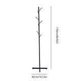 Yeknu  Free-Standing Metal Coat Rack with 7 Hooks Tree-Branch Clothing Stand for Hats Bags & Scarves Space-Saving Entryway Organizer