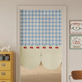 Yeknu  Simplified Modern Room Living Room Kitchen Batoom Door Curtain Linen like Material No Punching Privacy Protection Partition