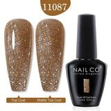 Yeknu  10ml Pearl Shell Color UV Gel Nail Polish Semi Permanent Golden Nail Art Gel Varnish Hybrid Nail Gel Polish Manicure Base