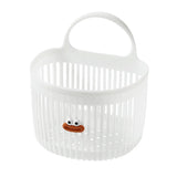 Yeknu  Cute Reusable Kitchen Hanging Baskets Sausage Mouth Cartoon Storage Basket Space-Saving Wall-mounted Organizer