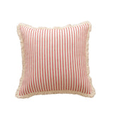 Yeknu  1Pcs Striped Throw Pillow Cover Decorative Square Cushion Case for Sofa Home 45x45/50x50/30x50cm Hemp Pillowcase With Tassels