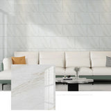 Yeknu  20pcs Imitation Marble Ceramic Tiles Self-Adhesive Wall Stickers Waterproof Background Floor Wallpaper Brick Papers Home Decor