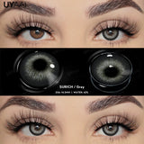 Yeknu  1 Pair Fashion Lenses Colored Contact Lenses for Eyes Beauty Green Eyes Lenses Natural  Brown Lens Grey Lens