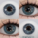 Yeknu  1Pair Real Color Eye Lenses Myopia Pink Blue Contact Lenses Eye Color Lenses Makeup Pupils Graduate Lenses Fast Shipping