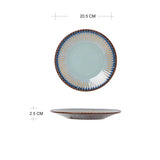 Yeknu  Creative Porcelain Tableware Household Kitchen Restaurant Supplies Steak Western Food Plate Microwave Oven Bowl Dinner Plate 1Pc
