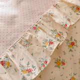 Yeknu  3pcs 100% Cotton Duvet Cover Set (1*Duvet Cover + 2*Pillowcase, Without Core), Korean lace Bedding Set, Soft Comfortable