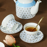 Yeknu  1PC Ceramic bone China coffee cups and teapots, high-end and light luxury British afternoon tea sets