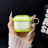 Yeknu  Premium Glow in the Dark Anti Drop Earphone Cover TPU For Shell With Lanyard Hook Portable Durable Shockproof for Flowing Sand