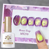 Yeknu 10ml Purple Black Green Cat Magnetic Gel Ultra Shine Semi Permanent Soak Off UV Gel Summer Nail Art Varnish