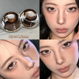 Yeknu   Pair Halloween Contact Lenses Beauty Eye Color Lenses Cosplay Pupils Myopia Lens with Prescription Natural Blue Lens