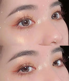 Yeknu  2-color Glitter Eyeshadow Water Light Broken Feeling Long Lasting Waterproof Eyeshadow Pearlescent Glitter Highlighter Makeup