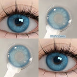Yeknu  2PCS Silver Knight Contact Lenses for Eyes Rainbow Colored Eye Lenses Beauty Pupils Gradient Contact Lenses Optical Lens