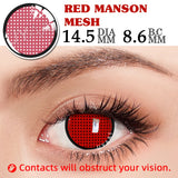 Yeknu  1 Pair Cosmetic Color Lens Korea Cosplay Big Eyes Contact Lens Diameter Large Pink Lens