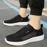 Yeknu  Large Size 46 Comfortable Men's Shoes Light Fashion Casual Sports Shoes Breathable Flying Mesh Top Loafers zapatillas de deporte
