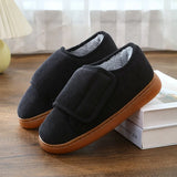 Yeknu  Winter Men CottonSlippers Short Plush Men's Cotton Boots Indoor Fluffy House Fur Slippers Men Casual Soft Fur Furry Men Shoes