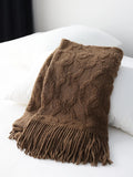 Yeknu  Nordic Knit Bed Runner  Soft Textile Bed Flag & Sofa Decorative Throw for Home Styling & Cozy Accent