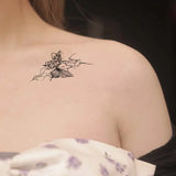 Yeknu  5pcs Butterfly Line Art Waterproof Temporary Tattoo for Shoulder and Arm, Lasting 1-2 Weeks,  Semi-Permanent Fake Tattoo