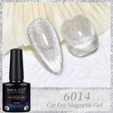 Yeknu  Transparent Cat Eye Gel Nail Polish 10ml UV Nail Art Semi Permanent Lakiery Hybrydowe Magnet SPAR Lacquer Gel Vernis Soak
