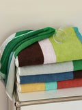 Yeknu  Retro Striped Pure Towels Soft Kindly-Skin Face Towel Bathroom Absorbent Face Adult Household Towels