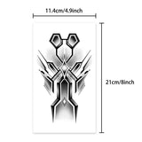 Yeknu  Long-lasting waterproof temporary tattoo sticker simulates non-reflective geometric abstract pattern fake tattoo