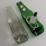 Yeknu  Creative Retro Style Flat Glass Bottle Storage Ornaments Ins Style Ashtray Beer Bottle Jewelry Necklace Ring Tray  Dessert Plate
