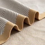 Yeknu 2025 new light luxury blanket living room nap sofa blanket bedside towel office aviation blanket paper pattern fish bone pattern