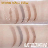 Yeknu  Double-ended fine-tip eyebrow pencil, waterproof, sweat-proof, smudge-proof, non-fading, natural color eyebrow pencil