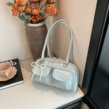 Fashionable Underarm Bow Bag for Women Korean Edition New Simple Leisure Pillow Bag Trendy Versatile Shoulder Bag